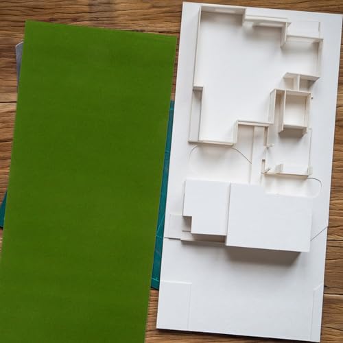 Césped flocado verde para maquetas ferroviarias y modelos de fútbol, pack de 2 5