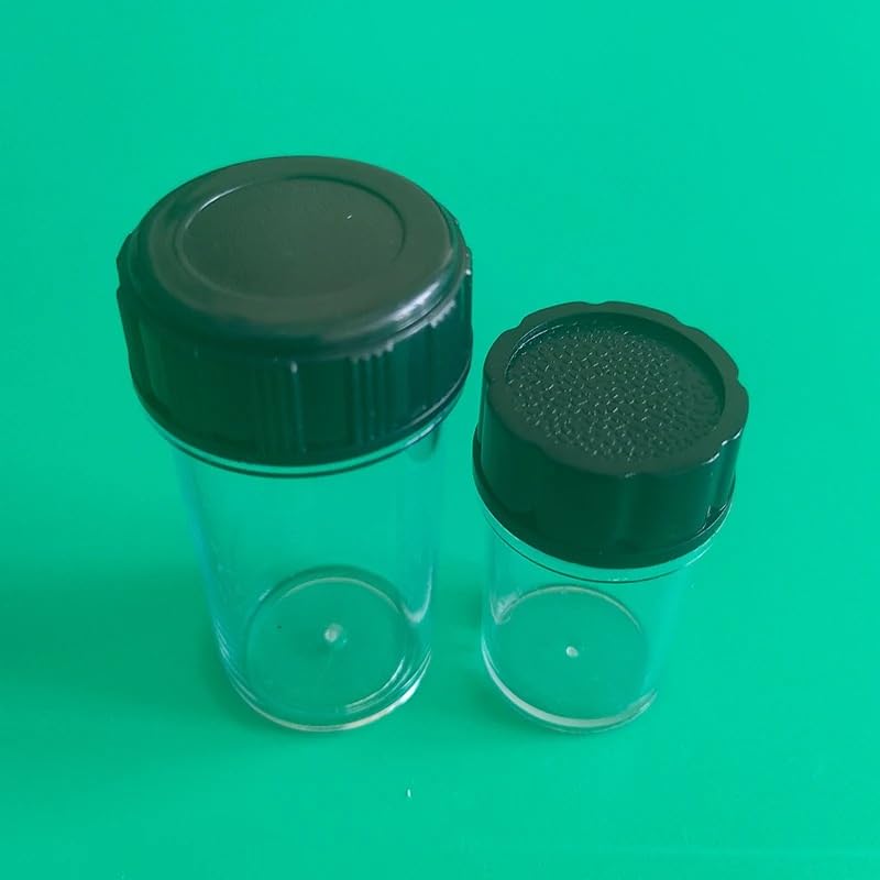 Étuis de rangement pour objectifs de microscope, filetage 20,3 mm, boîte en plastique anti-poussière, 10 pièces