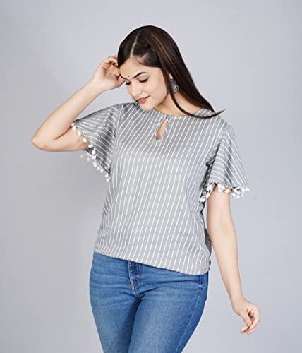 Image of ANJAYA Women's Printed Rayon Top Dress