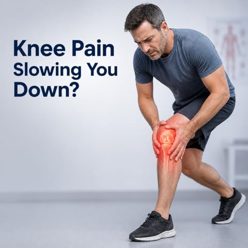 Image of Unisex Grey Knee Cap | Adjustable Support for Knee Pain Relief & Injury Prevention | Breathable, Comfortable & Durable | Ideal for Sports, Recovery & Daily Use - (Size - L)