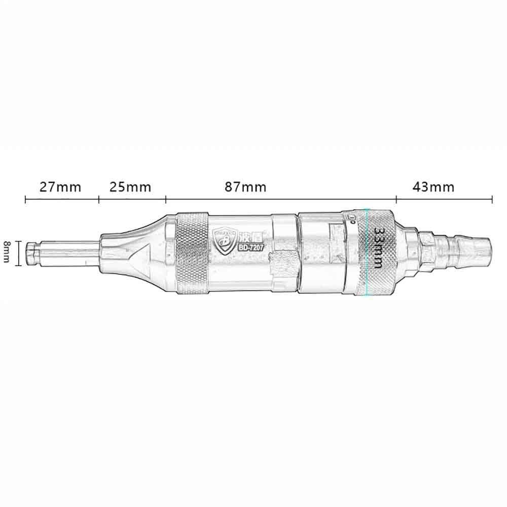 iDili 30000RPM Pneumatic Die Grinder Machine, Air Compressor Grinding Tool Mill Engraving Polishing Tool
