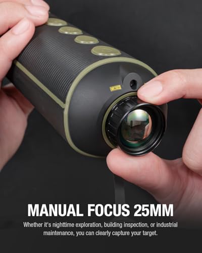 Image of Teslong TTS390 384x256 Thermal Monocular, 50Hz Thermal Imaging Camera with 25mm Lens, 10H Battery Life, 8X Digital Zoom, IP54 Waterproof IR Night Vision Monocular for Hunting & Search