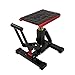 POLARBEAR Dirt Bike Stand Quick Jack Hydraulic Stand Motorcycle Low Profile Jack Portable Aluminum 1200Lbs Capacity for Pit Bike Cleaning and Repair(Red)