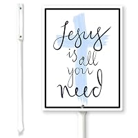 Hofschild 'Thank You Jesus', 45,7x35,6 Cm, Wetterfest – Religiöse Dekoration Für Garten & Vorgarten