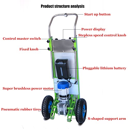Carretilla eléctrica para escaleras 200Kg 850W verde miniatura 3
