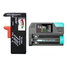 Dlyfull B1T-Magnetic Version Small Battery Tester and DB1 Universal Battery Tester, 2 X AAA Batteries Included