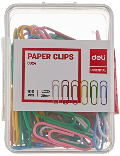 Deli Paper Clips #3 29mm Asst. E0024