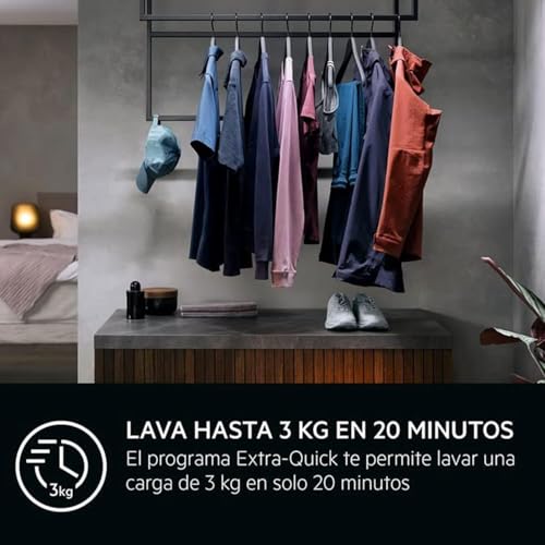 Miniatura 4 de Aeg Lavadora De Carga Frontal 8 Kg Lfa5i82re, 1200rpm, Libre Instalación, Tecnología Prosense, Motor Invert, Programa Rápido, Tapa Extraíble, Blanca Negro, Clase A, Fabricado En Ue