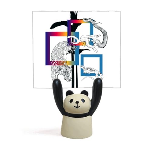 Support pour mémo panda et lézard pour égayer votre espace de travail à la maison