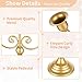 NUPTIO Candelabra Candle Holder Gold Metal Candlestick Stand, Elegant Curly Vine Candle Stick Holders Candelabra Center Piece for Wedding Event Party Dining Table Home Decor