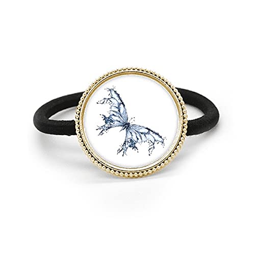 Nœud papillon bleu en métal argenté, accessoire de costume moderne