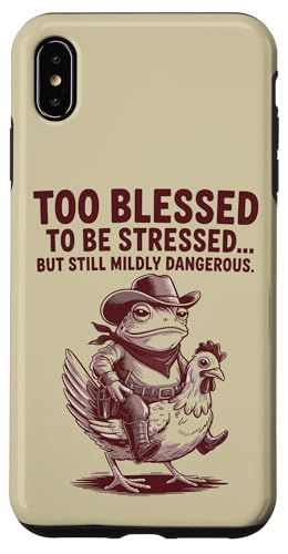Too Blessed To Be Stressed �ʔ����J�G�� �X�}�z�P�[�X iPhone XS Max �p