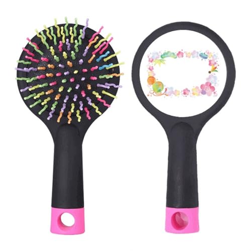 Brosse à cheveux démêlante design géométrique pour la routine du matin
