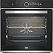 Produktbild Beko BBIS13400XMSE Einbau-Backofen mit 15 Heizarten, 72 l Garraum-Volumen, Multifunktionsdisplay mit Sensortasten, Aeroperfekt, Dampfunterstütztes Garen, SteamShine-Reinigung, Schwarz / Edelstahl