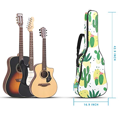 Sac à dos guitare basse anti rayure 106 cm housse réglable cactus - 5