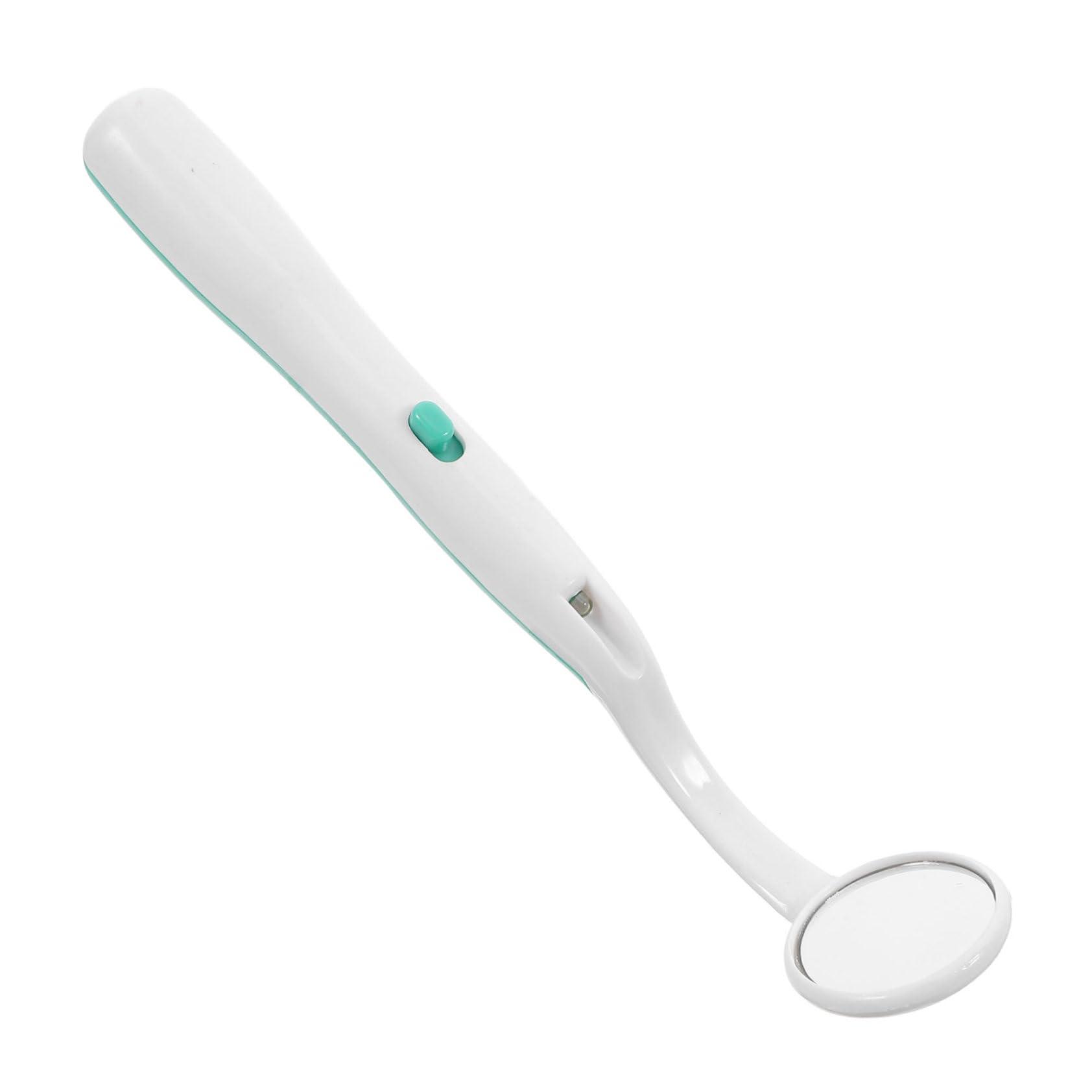 Specchietto per Denti Luce LED Verde, Specchio Dentale in Plastico Pratico e Sicuro per Ispezione Orale e Controllo Dentale