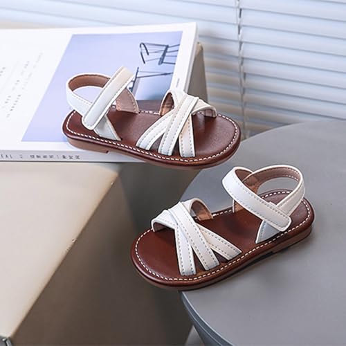 IWIHMIV Girls Platform Sandals Open Toe Comfortable Flat Soft Bottom Dress Sandals Non Slip Summer Beach Shoes2