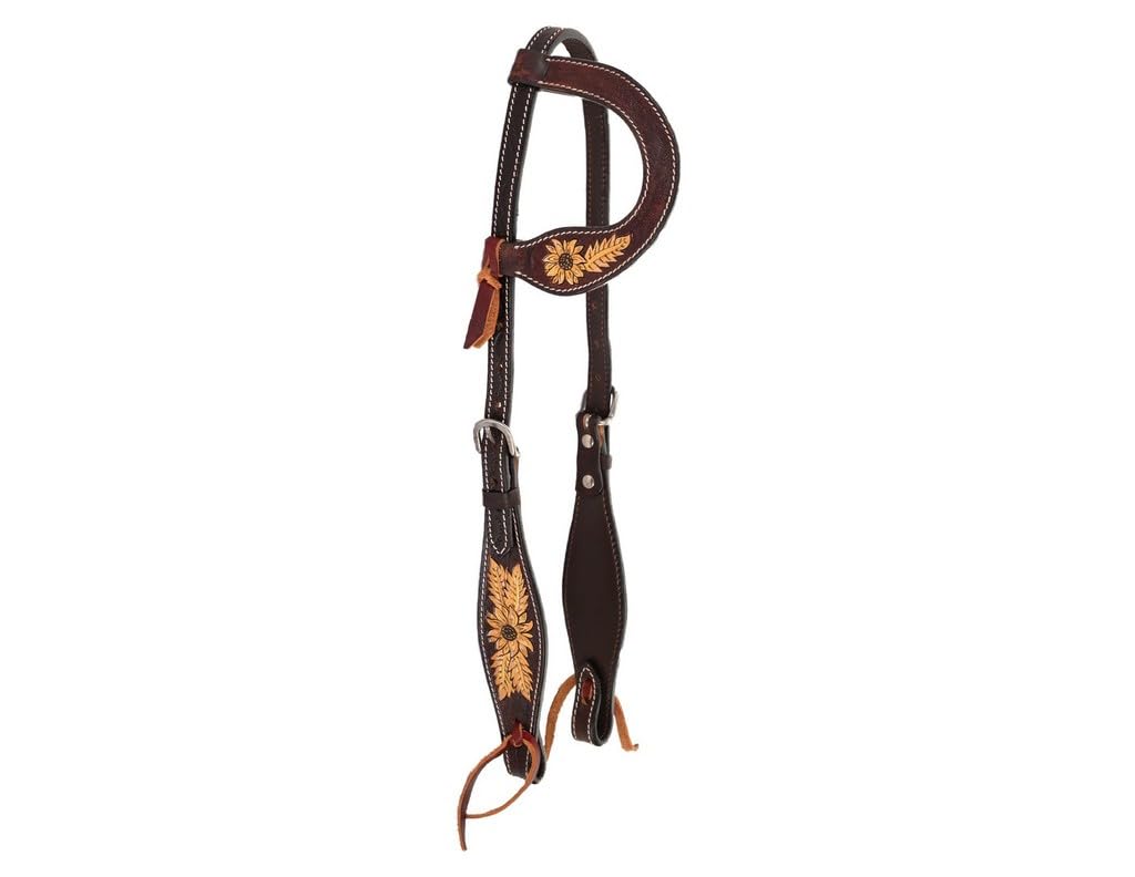 Circle Y Golden Sunflower One Ear Headstall