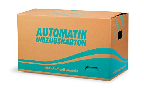 Umzugskarton 2‑wellig – Abmessungen (LxBxH): 540 x 350 x 320 mm – Robuste Kartonage, Qual. 2.30 EB, 20 Stück – Ideal für Umzüge & Lagerung