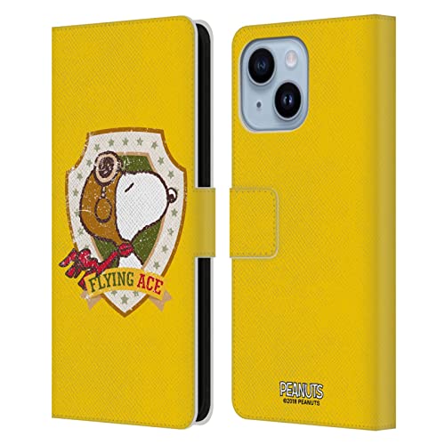 Étui en cuir Snoopy iPhone 14 Plus idéal pour vos déplacements