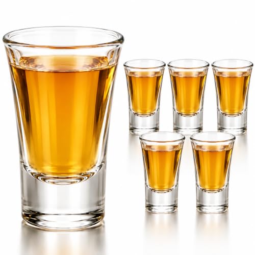 Jogo Kit 6 Copo Shot Dose 40ml para Tequila Cachaça Whisky Vodka Licor