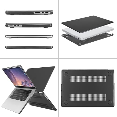 Image of MOSISO Compatible with MacBook Pro 16 inch Case 2025 2024 2023 2022 2021 M4 M3 M2 M1 A3403 A3186 A2991 A2780 A2485 Pro Max, Plastic Hard Shell&Keyboard Cover&Screen Film&Storage Bag, Space Gray