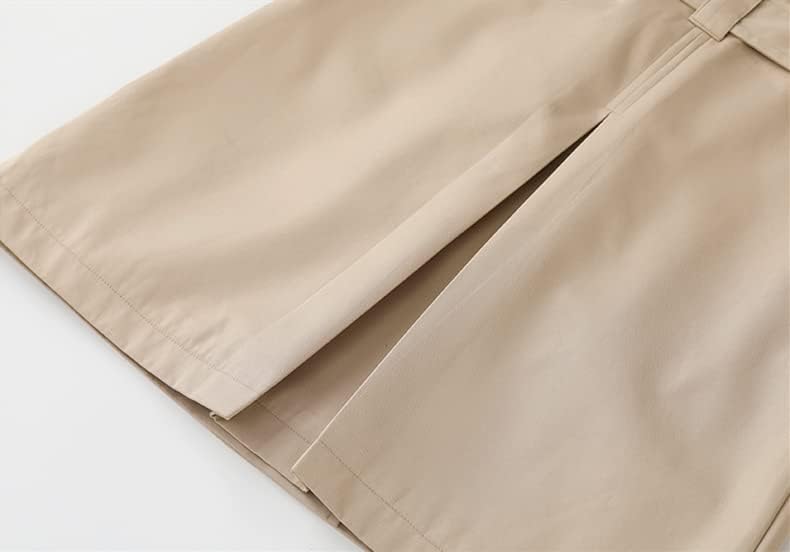 Chrisuno Women's Double Breasted Trench Coats Mid-Length Belted Overcoat Long Dress Jacket with Detachable Hood - Image 6