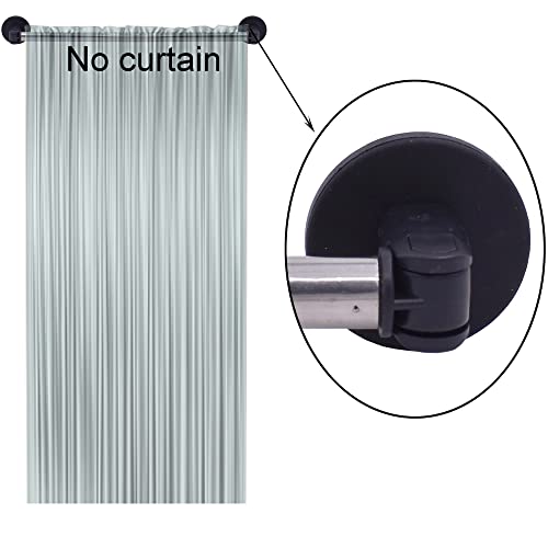 Yyst SMT0509 Type B 16 Inch-28 Inch Magnetic Curtain Rods For Metal Doors Magnetic Rod Extends For Iron And Steel Place, Magnetic Cafe Curtain Rod- W Magnets thumb #4