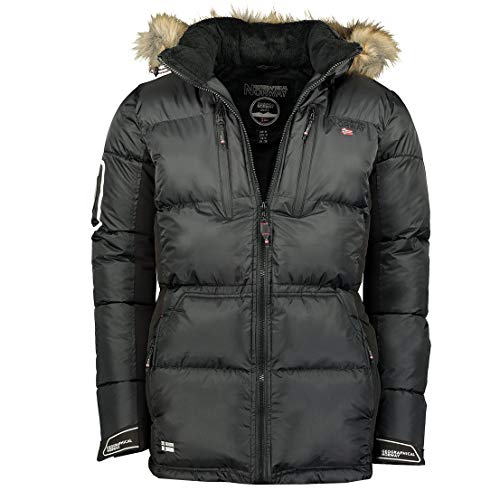Geographical Norway Danone Men 001 Chaqueta De Invierno (Negro, S)