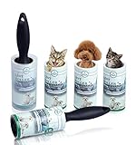 Lint Roller Pet Hair Remover Sticky Hair Roller for Clothes Dog Cat Hair 5 Pack