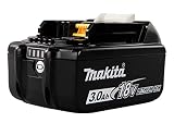 Makita BL1830B akumulator litowo-jonowy 18 V 3,0 Ah (ze wskaźnikiem poziomu naładowania) - czarny/biały (1-częściowy)