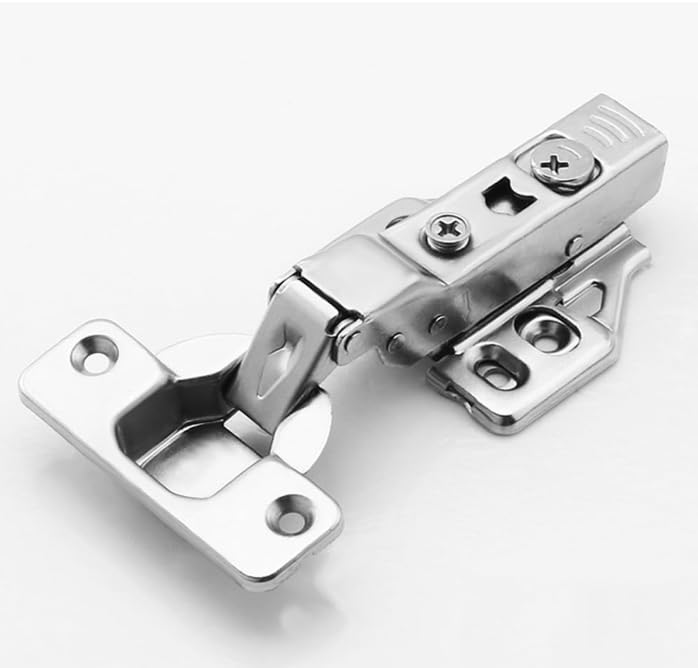 QUBA Steel Clip-on Soft Close 3-D Concealed Cabinet Hinges (Pack of 2 Pc's), 8 Crank- Half Overlay (Clip On Hinge 2 Combo 8 Crank) (0 Degree Full OVERALY)-image-31