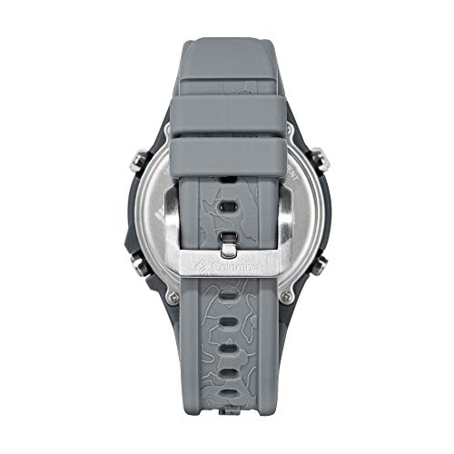 Columbia Timing Trailhead Digital Collection Men's Watch With Grey Dial And Grey Silicone Strap #TOP2