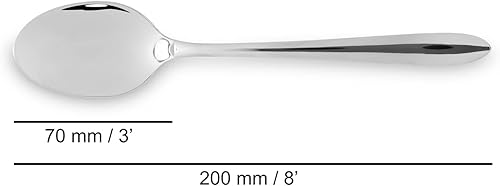 Miniatura 3 de Arcos Juego de cubiertos de 24 piezas. Juego de cubiertos plateados de acero inoxidable premium con 6 cuchillos, 12 cucharas y 6 tenedores. Diseño