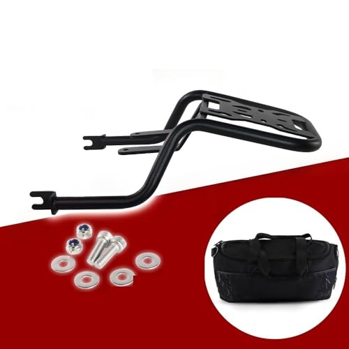 Support bagage arrière Monkey 125 finition acier noir Premium