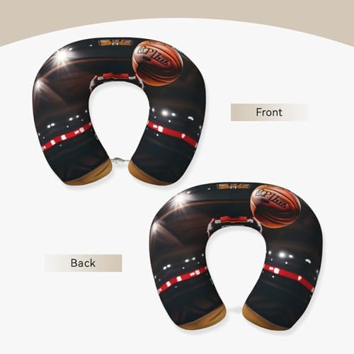 Almohada de poliéster para cuello talla única negra miniatura 3