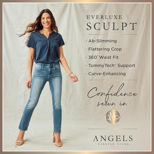 Angels Forever Young Women's Everluxe Sculpt Straight 23.5" Crop Jeans4