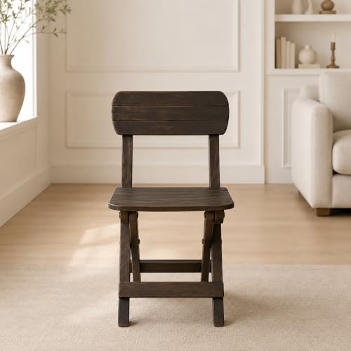 Image of Living Room, Kids Folding Chair Wood. It is Solid and Durable Product and can Be Used for Multiple Purposes (Brown)