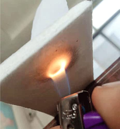 Goonsds Ceramic Fiber Fireproof Tape - High Temperature Flat Gasket Tape Insulation Length 15M/49Feet,Width 10Mm Thickness 4Mm #TOP4