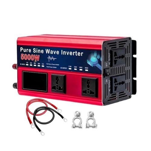 Invertitore Potenza Inverter A Onda Sinusoidale Pura 5.5KW 5KW 4KW Convertitore Tensione CC 12V/24V/48V/60V/72V A CA 110V/220V Solare Per Auto Inverter(48V,220V 50Hz,5000W)