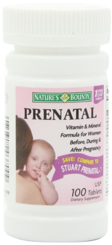 Nature S Bounty Prenatal Vitamins 100 Tablets Buy Online In Iceland At Desertcart Is Productid 6928382