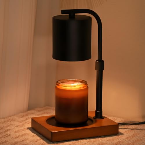 Image of Eandisom Candle Warmer Lamp Timer with 2 Bulbs - Birthday Gifts Black S