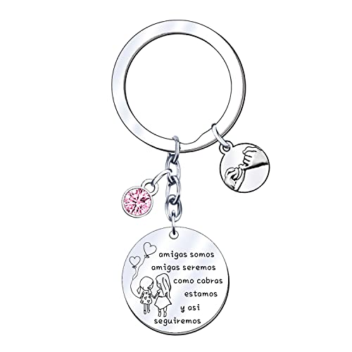 JRZDFXS Regalo de buenos amigos Regalo Amiga Llaveros para Amigas...