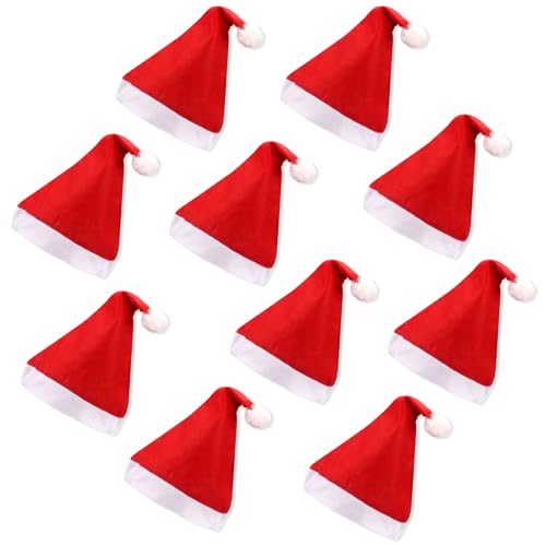 fshxj 10 PCS Weihnachtsmütze,Weihnachtsmützen...