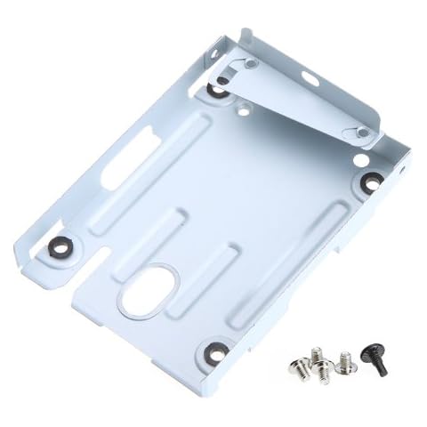 Complete Replacement Hard Disk Drive (HDD) Mounting Bracket / Caddy Kit + Screws + Instructions for Sony PS3 Slim Cover
