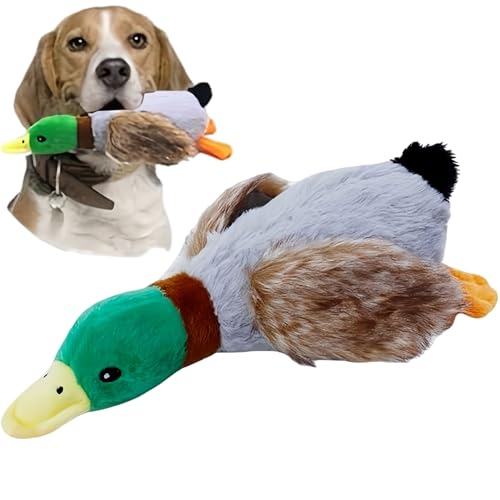 Speedy Panther Duck Plush Squeaky Dog Toy for Small and Medium Dogs Soft Chew Puppy Toy