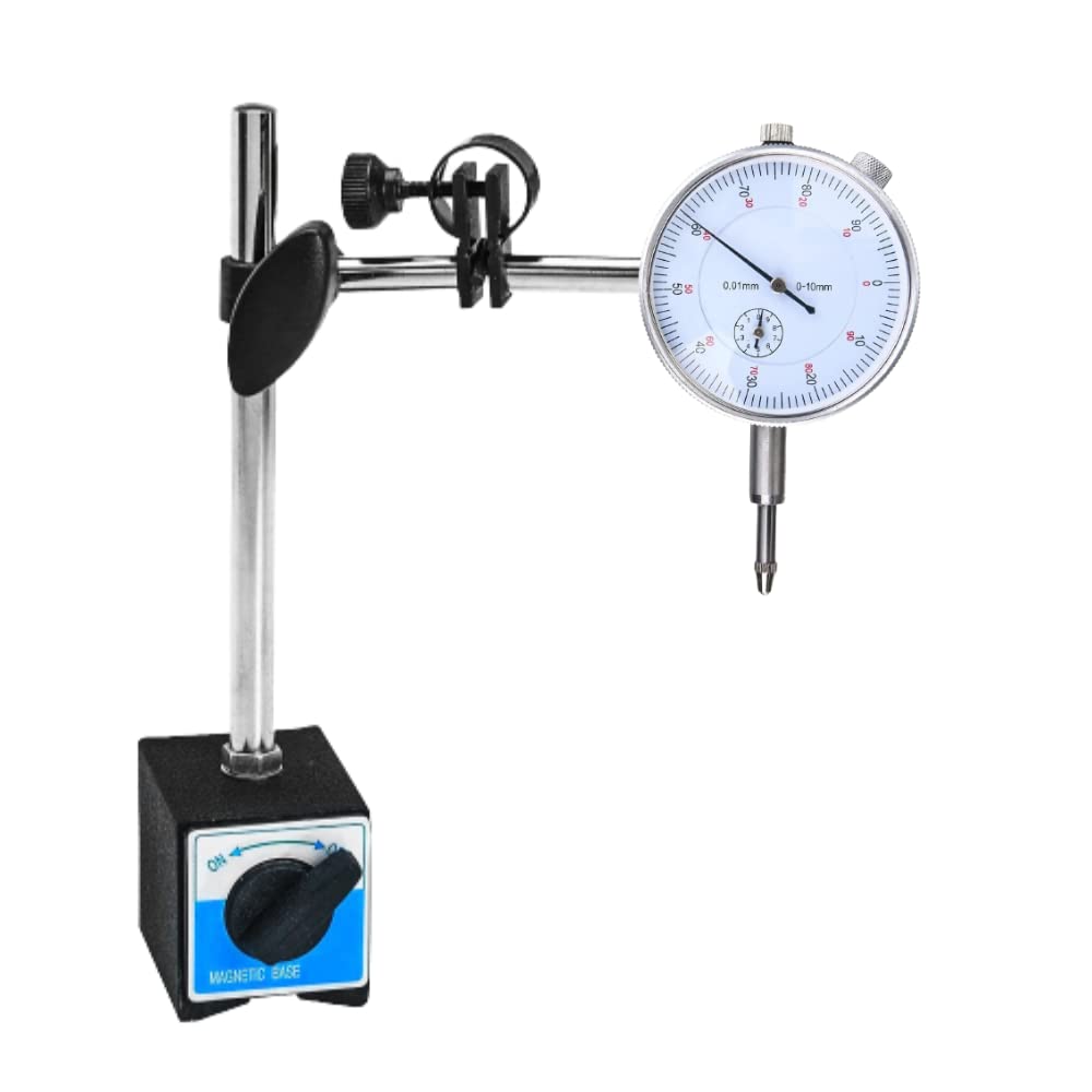 AZLAAN Dial Indicator Gauge 0-10mm/0.01mm High Accuracy Measurement Instrument Tools With Flexible Magnetic Base Stand Holder For Dial Indicator. (B0BHKQVGTJ) Amazon Price History, Amazon Price Tracker