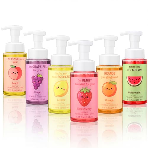 Image of 6 Pack Funny Fruit Foaming Hand Soap with Pump, 8.75 Fl oz
