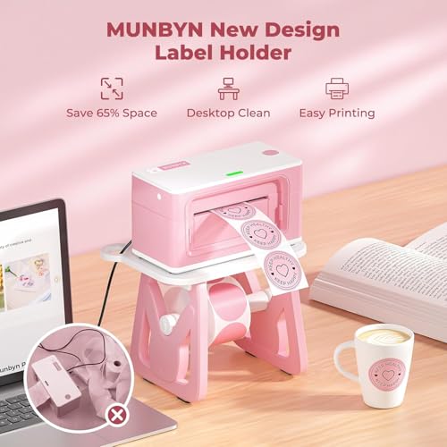 Image of MUNBYN Label Holder for Rolls and Fanfold Labels