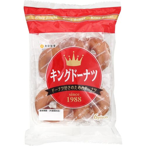 Amazon.co.jp: 丸中製菓 オークヒルズ キングドーナツ 6コ入 : 食品